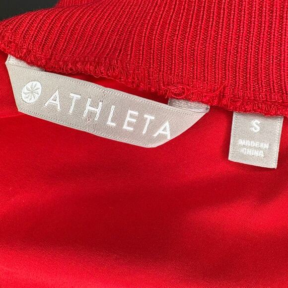 Athleta Zephyr Shell Red Sleeveless Yoga Running Gym Top Sz S - Picture 3 of 5
